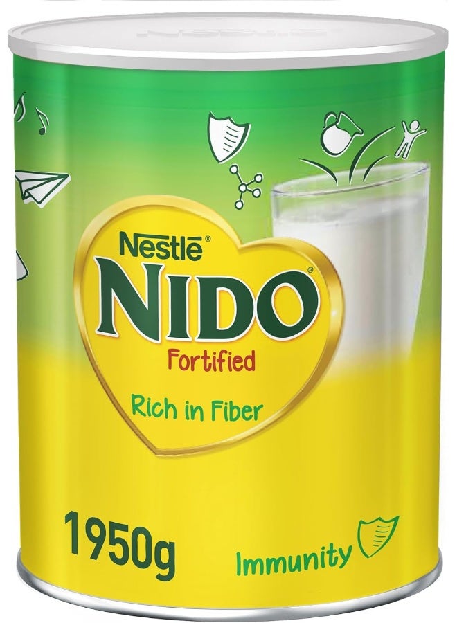 نيدو حليب نيدو المدعم من نستله، غني بالألياف، 1.95 كجم - Image 1